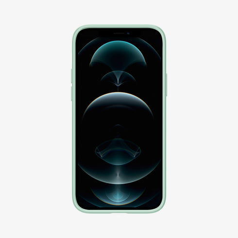 ACS01612 - iPhone 12 Pro Max Case Thin Fit in black showing the back